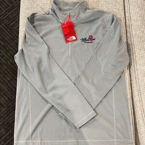 The North Face Men's Light Gray Pullover Jacket
